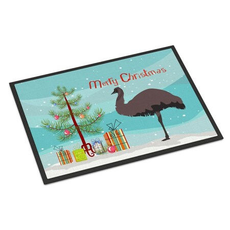 Carolines Treasures Emu Christmas Indoor or Outdoor Mat, 24 x 36 in. BB9289JMAT